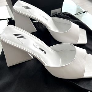 SOLD The Attico size 40 White Shoes NIB w Dust Bags.